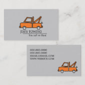 Tow Truck Towing Road Service Visitekaartje (Voorkant / Achterkant)