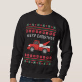 Tow Truck Ugly Merry kersttacky Xmas Crazy I Trui (Voorkant)