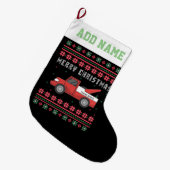 Tow Truck Ugly met Kerstmis Grote Kerstsok (Voorkant (Hangend))