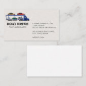 Tow Truck Vehicle Icon Visitekaartje (Voorkant / Achterkant)