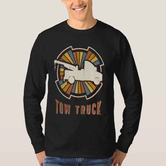 Tow Truck Vintage Classic Retro Love T-shirt (Voorkant)