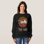 Tow Truck Vintage Retro Classic Sunset Trui (Voorkant volledig)