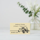 Tow Truck-Visitekaartje Visitekaartje (Staand voorkant)