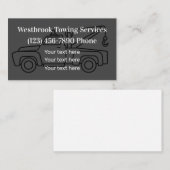 Tow Truck Wrecker Service Simple Visitekaartje (Voorkant / Achterkant)
