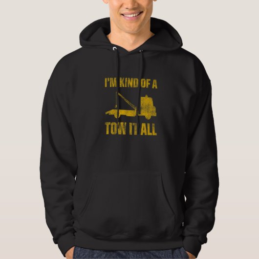 Tow Trucker Tow Truck Driver Tow Operator Breakdow Hoodie (Voorkant)