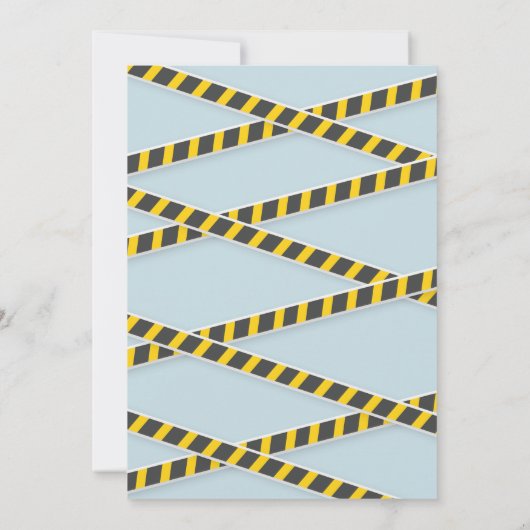 Towable Twos/Construction Second Birthday Kaart (Achterkant)