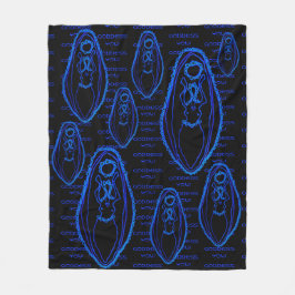 Towanda Goddess Yoni Fleece Deken