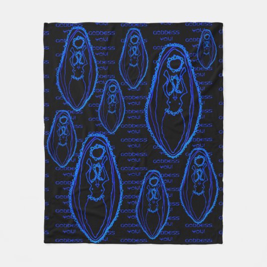 Towanda Goddess Yoni Fleece Deken (Voorkant)
