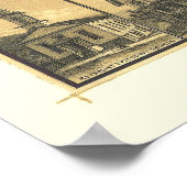 Towanda, PA Panorama Kaart - 1880 Poster (Hoek)