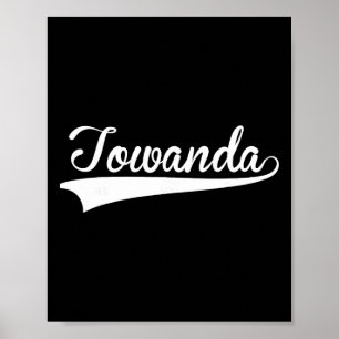 Towanda Verkoop Vintage Retro Lettertype Poster
