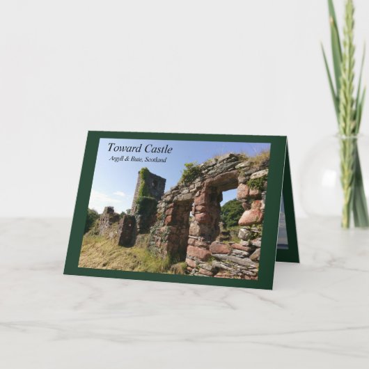 Toward Castle Scotland Blank Kaart (Voorkant)