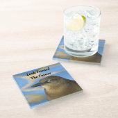 Toward Future Blackbird Stare Afstuderen Glazen Onderzetter (Schuin)