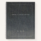 'Towards a Life Well-Written' Tweed Graduation Notitieboek (Voorkant)