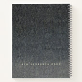 'Towards a Life Well-Written' Tweed Graduation Notitieboek (Achterkant)