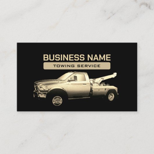 Towbedrijf Gold Tow Truck Professional Visitekaartje (Voorkant)