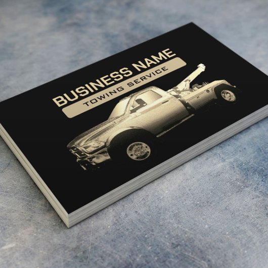 Towbedrijf Gold Tow Truck Professional Visitekaartje