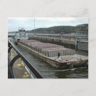 Towboten op de Mississippi Briefkaart