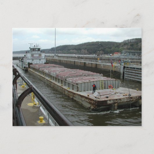 Towboten op de Mississippi Briefkaart (Voorkant)