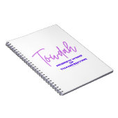 Towdah Word voor Thanksgiving Notitieboek (Rechterzijde)