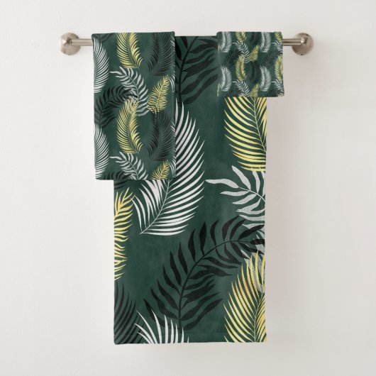 TOWEL GROOTSTE GROTE Gold Black BATHROOM Bad Handdoek (Insitu)