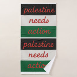 Towel Palestine needs Action Badhanddoek
