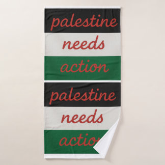 Towel Palestine needs Action Badhanddoek
