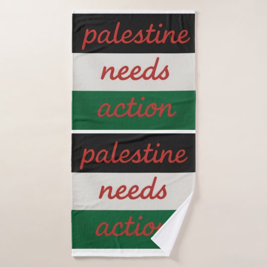 Towel Palestine needs Action Badhanddoek (Badhanddoek)