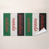 Towel Palestine needs Action Badhanddoek (Badhanddoek)