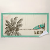 Towel Party Favors voor Tropical Beach Strandlaken (Voorkant)