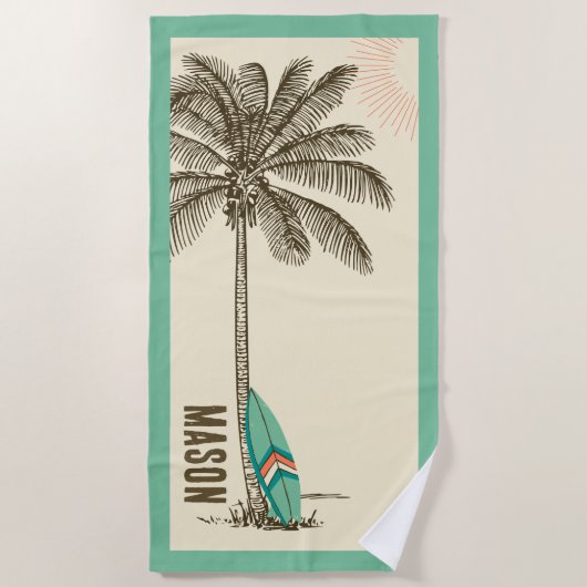 Towel Party Favors voor Tropical Beach Strandlaken (Voorkant)