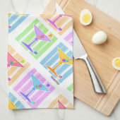 TOWEL - PASTEL MARTINIS Pop Art Theedoek (Quarter Fold)