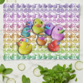 TOWEL - RUBBER DUCKIES THEEDOEK (Gevouwen)