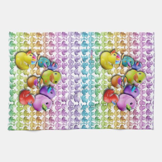 TOWEL - RUBBER DUCKIES THEEDOEK (Horizontaal)