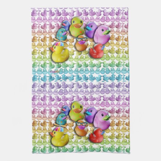 TOWEL - RUBBER DUCKIES THEEDOEK (Verticaal)