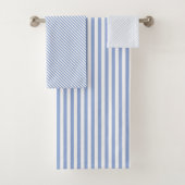 Towel Set - Blue Stripe Patterns Bad Handdoek (Insitu)