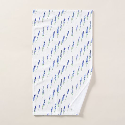 Towel Set - Lavender Patterns Bad Handdoek (Handdoek)