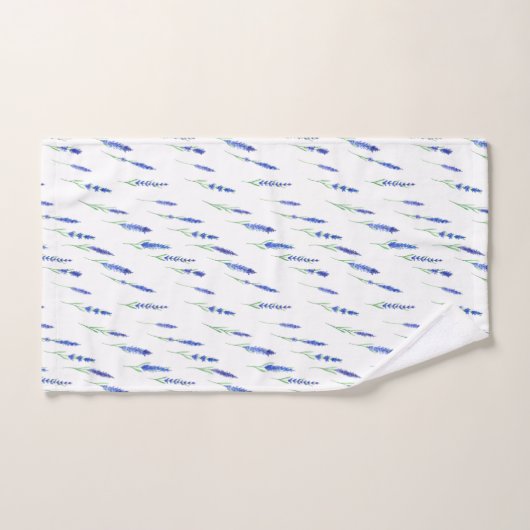 Towel Set - Lavender Patterns Bad Handdoek (Handdoek)
