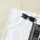 Towel Sketch VOFS Boardwalk Strandlaken (In situ)