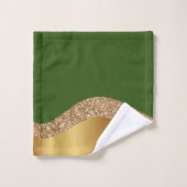 TOWEL VAN Green Gold Marble BATHROOM SET Bad Handdoek (Wasdoekje)