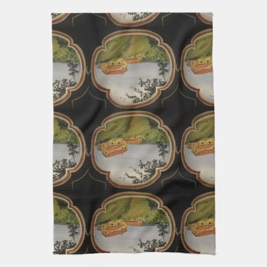 Towel van Tuscan Villa Kitchen Theedoek (Verticaal)