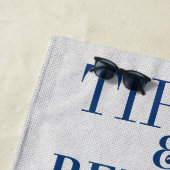 Towel voor feesten van aftredingsstrand strandlaken (In situ)