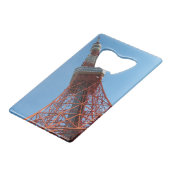 Tower 東 タ ー creditkaart flessenopener (Achterkant Gekanteld)
