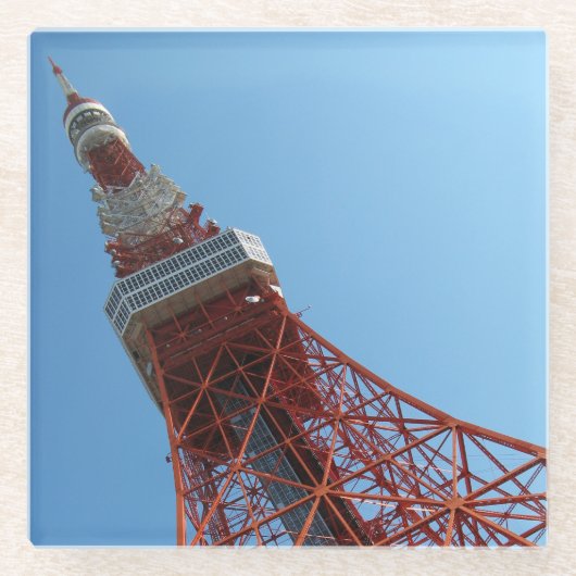 Tower 東 タ ー glazen onderzetter (Voorkant)
