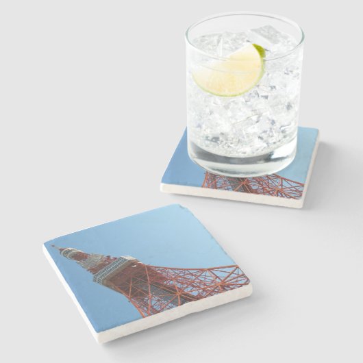 Tower 東 タ ー stenen onderzetter (Zijkant)