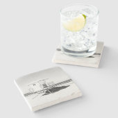 Tower 23 Stone Onderzetter (Zijkant)