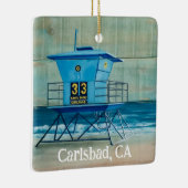 Tower 33 Carlsbad, CA kerstversiering Keramisch Ornament (Rechts)