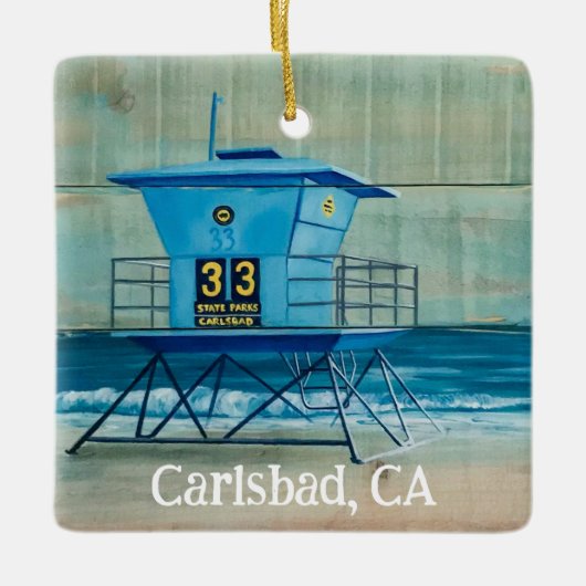 Tower 33 Carlsbad, CA kerstversiering Keramisch Ornament (Voorkant)