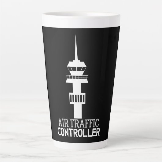 Tower Air Traffic Control Controller ATC Aviation Latte Mok (Voorkant)