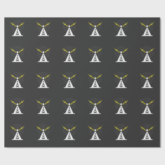 Tower Antenna Ham Radio Operator Cadeaupapier (Vlak)