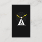 Tower Antenna Ham Radio Operator Visitekaartje (Voorkant)